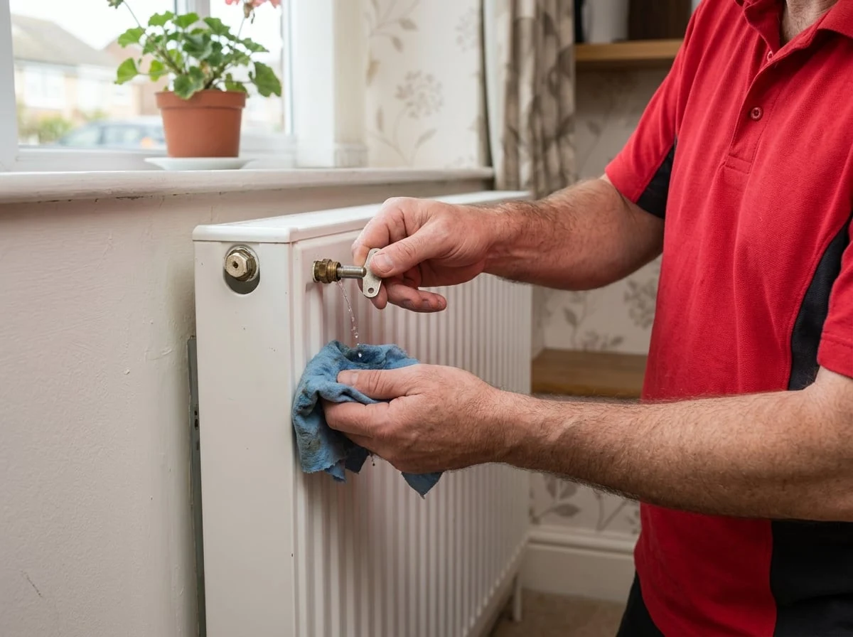 Chiswick Plumbers 247 engineer working on central heating in Chiswick